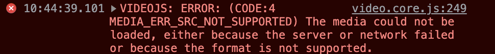 Image of console error